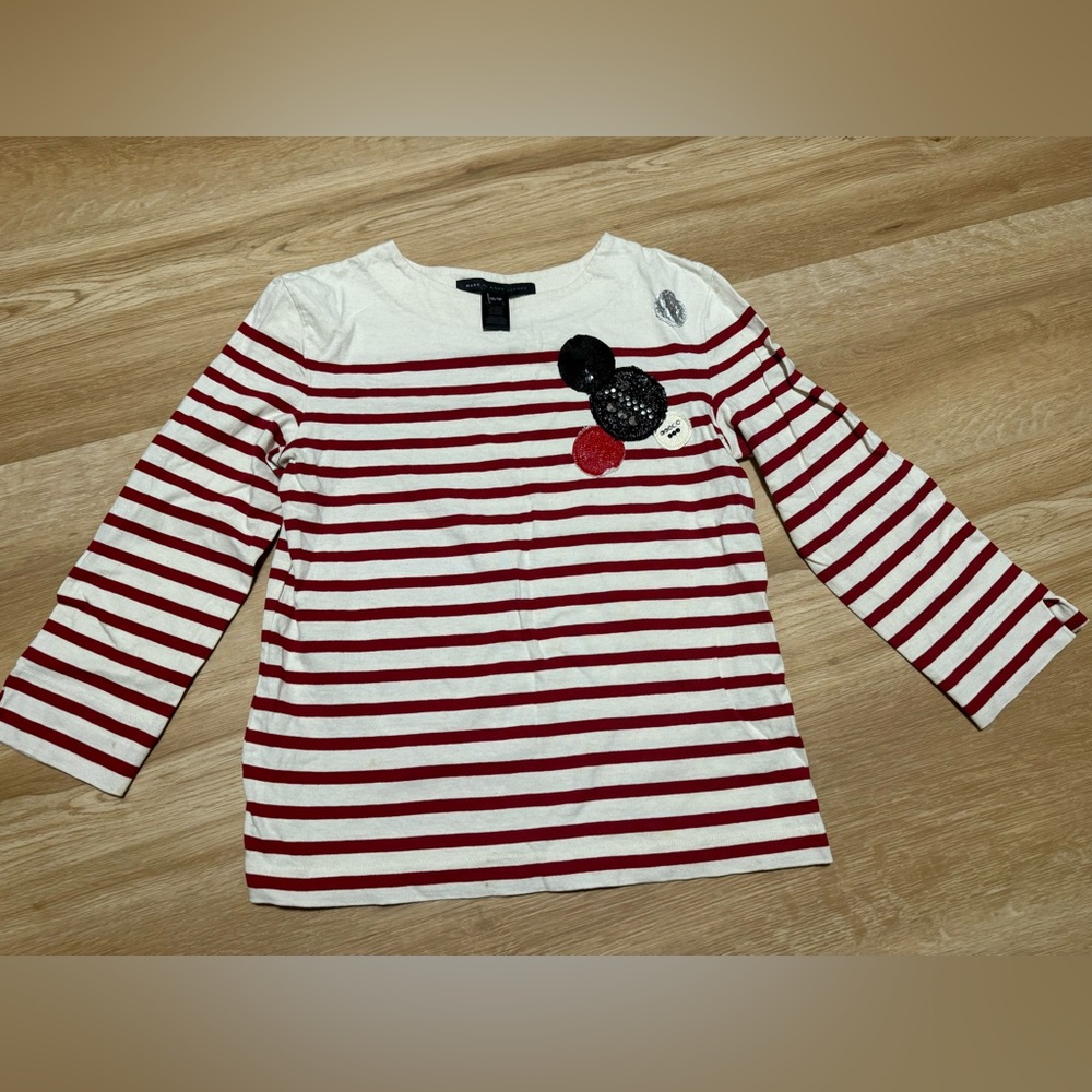Marc By Marc Jacobs Breton Stripe Top in Breton Red Multi